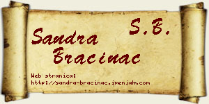 Sandra Bračinac vizit kartica